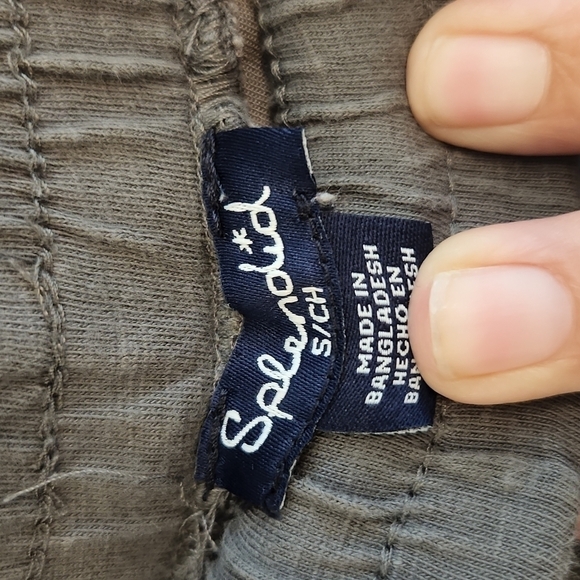 WOMENS Splendid Gray camo lightweight joggers size Small - Picture 9 of 9